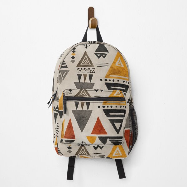Item preview, Ancestral Triangle Motifs in Earthy Tones designed and sold by Moisky Patterns.