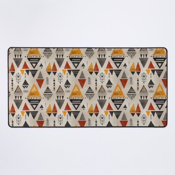 Item preview, Ancestral Triangle Motifs in Earthy Tones designed and sold by Moisky Patterns.