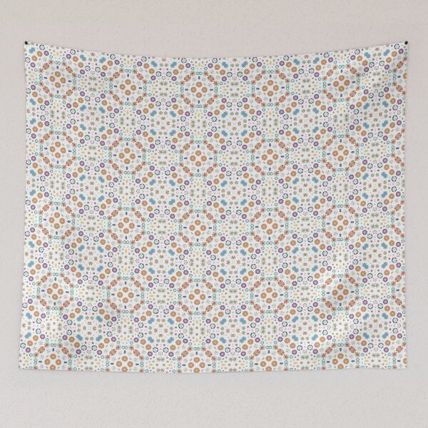 Item preview, floral rainbow ornamental seamless colorful repeat pattern designed and sold by Abrahamjrnd.