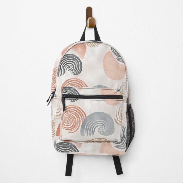 Item preview, Soft Spiral Shells in Terracotta and Smoke designed and sold by Moisky Patterns.