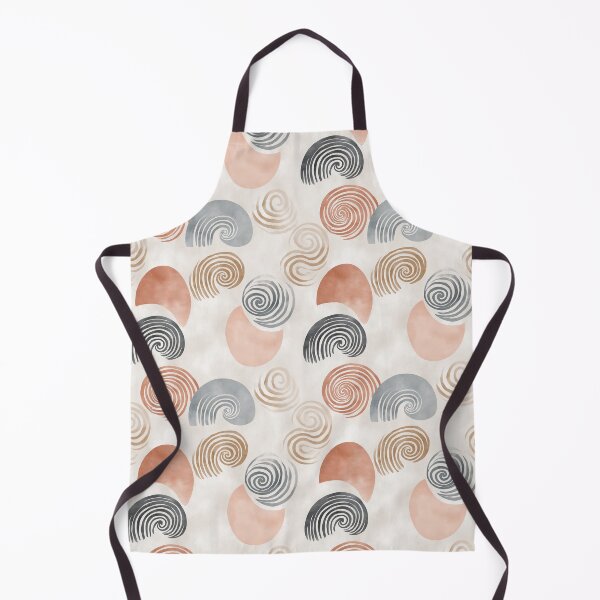 Item preview, Soft Spiral Shells in Terracotta and Smoke designed and sold by Moisky Patterns.