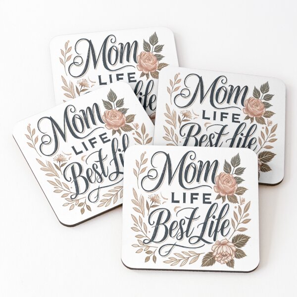 Item preview, Mom Life, Best Life – Elegant Mother's Day Gift designed and sold by Rajasekar.