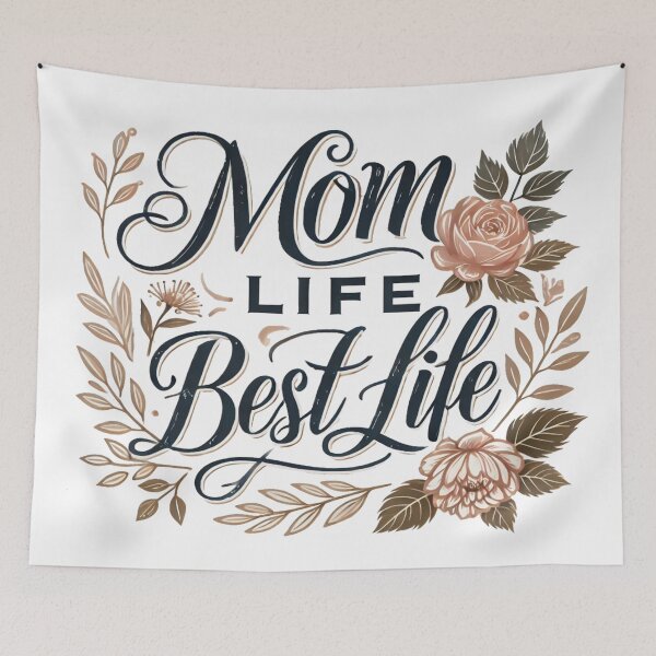 Item preview, Mom Life, Best Life – Elegant Mother's Day Gift designed and sold by Rajasekar.