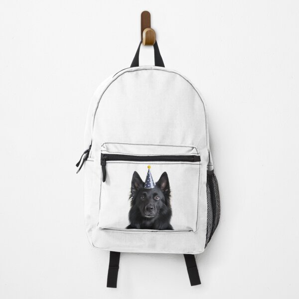 Item preview, Cute Belgian Sheepdog with Party Hat Birthday Celebration designed and sold by LazyOwlStore.