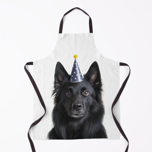 Item preview, Cute Belgian Sheepdog with Party Hat Birthday Celebration designed and sold by LazyOwlStore.