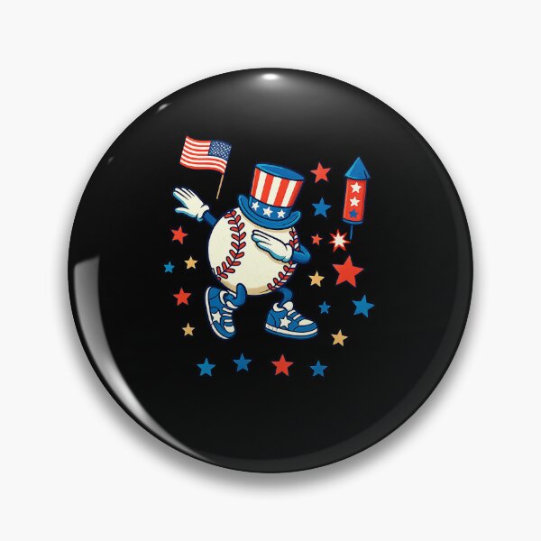 Artikelvorschau, Dabbing Baseball 4. Juli USA Amerikanische Flagge Jungs entworfen und verkauft von facegm.