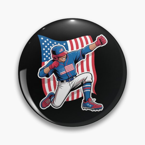 Artikelvorschau, Dabbing Baseball Spieler 4. Juli USA Amerikanische Flagge Jungs entworfen und verkauft von facegm.