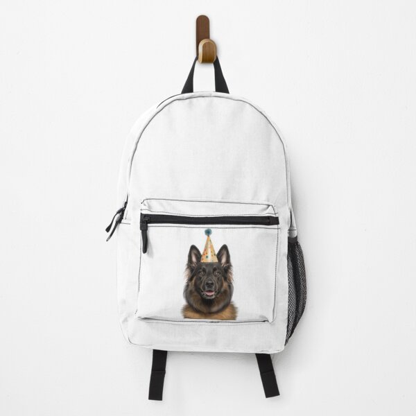 Item preview, Cute Belgian Tervuren dog with Party Hat Birthday Celebration designed and sold by LazyOwlStore.