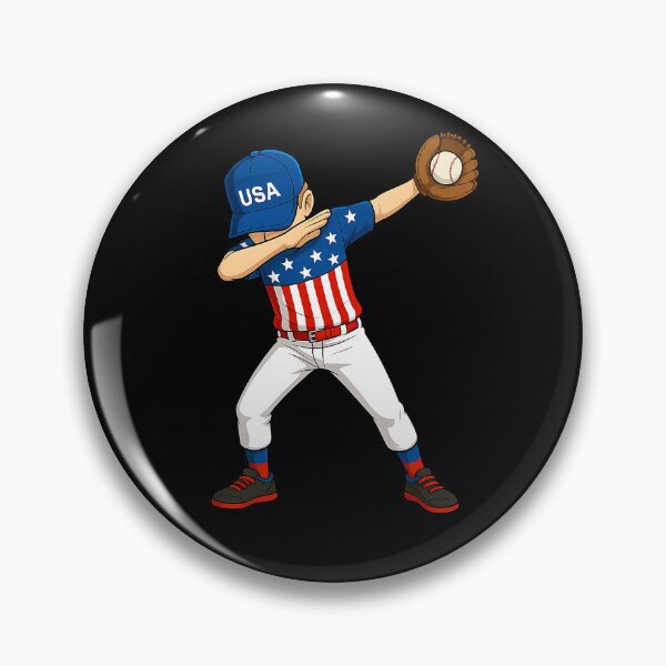 Artikelvorschau, Dabbing Baseball Spieler 4. Juli USA Amerikanische Flagge Jungs entworfen und verkauft von facegm.