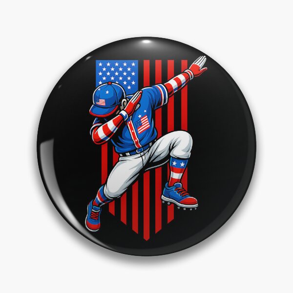 Artikelvorschau, Dabbing Baseball Spieler 4. Juli USA Amerikanische Flagge Jungs entworfen und verkauft von facegm.
