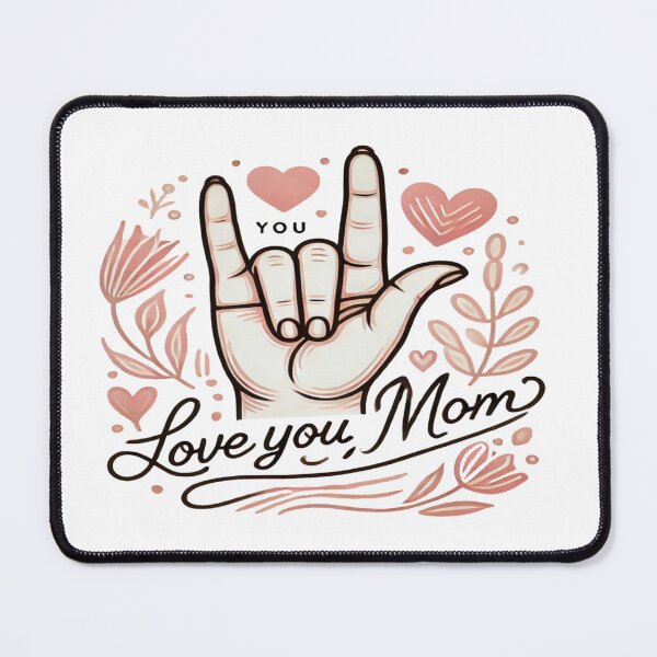 Item preview, Love You, Mom – ASL Hand Sign Mother's Day Gift designed and sold by Rajasekar.