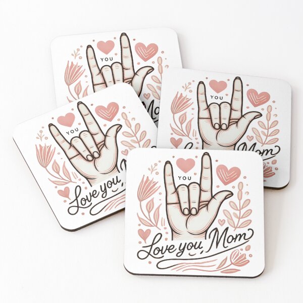 Item preview, Love You, Mom – ASL Hand Sign Mother's Day Gift designed and sold by Rajasekar.