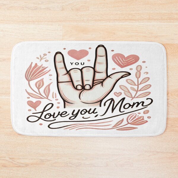 Item preview, Love You, Mom – ASL Hand Sign Mother's Day Gift designed and sold by Rajasekar.