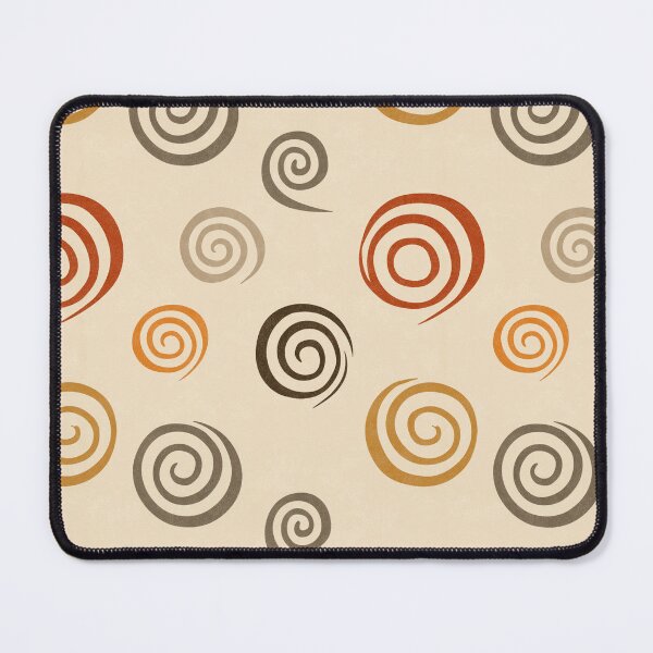 Item preview, Tribal Spiral Whorls in Clay and Charcoal designed and sold by Moisky Patterns.