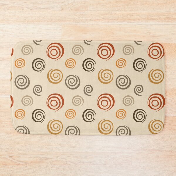 Item preview, Tribal Spiral Whorls in Clay and Charcoal designed and sold by Moisky Patterns.