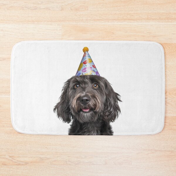 Item preview, Cute Bergamasco Sheepdog with Party Hat Birthday Celebration designed and sold by LazyOwlStore.