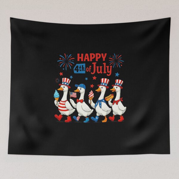 Item preview, Happy 4th Of July Ducks Independence Day designed and sold by facegm.