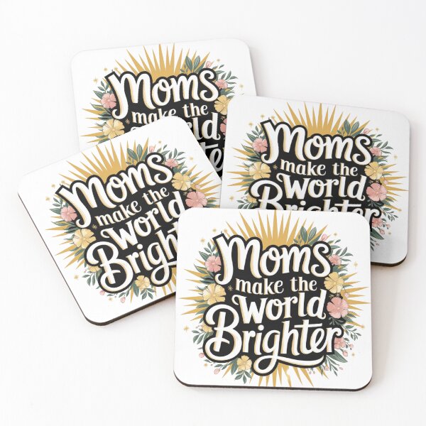 Item preview, Moms Make the World Brighter – Heartfelt Mother’s Day Gift designed and sold by Rajasekar.