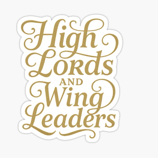 Item preview, High Lords and Wing Leaders Script Fantasy Design designed and sold by BrokenCrownDesigns.