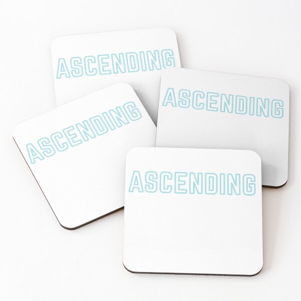 Item preview, "Ascendente": Tipografía minimalista en azul cielo y blanco designed and sold by FriedHoneybee.