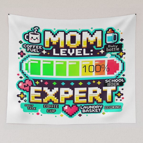 Item preview, Mom Level: Expert – The Ultimate Mother’s Day Gift!  designed and sold by Rajasekar.