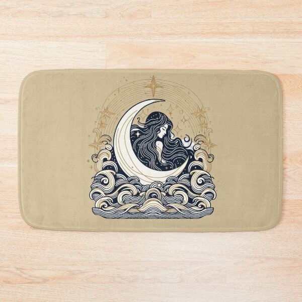 Item preview, Goddess of the Moon – Mystical Celestial Art designed and sold by Roberta Calabrese.
