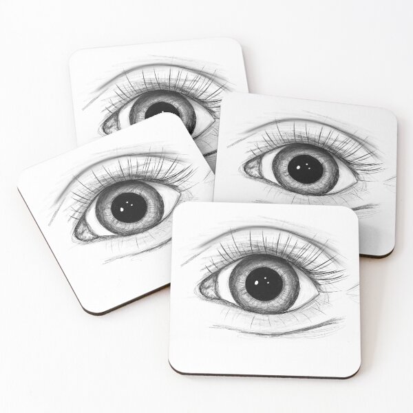 Item preview, Sketchy Eye Black and White  designed and sold by Obnoxiously Opinionated .