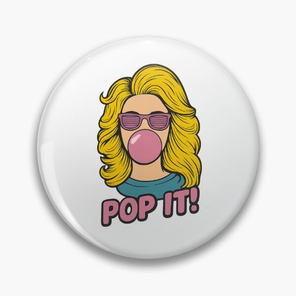 Item preview, Pop It Girl – Retro Pop Art Bubblegum Vibes designed and sold by Asbiell.