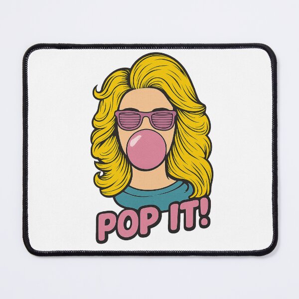 Item preview, Pop It Girl – Retro Pop Art Bubblegum Vibes designed and sold by Asbiell.