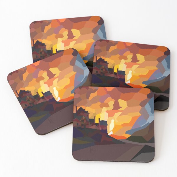 Item preview, Coalbrookdale Industry by Night, Chris Corish designed and sold by CrookedPaintbrushStudios .