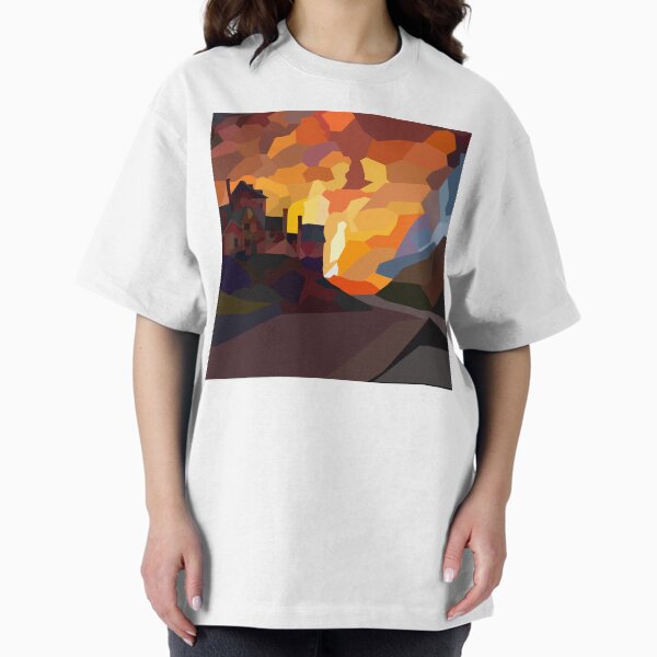 Coalbrookdale Industry by Night, Chris Corish Oversized T-Shirt