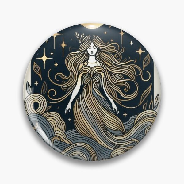 Item preview, Goddess of the Moon – Mystical Celestial Art designed and sold by Roberta Calabrese.