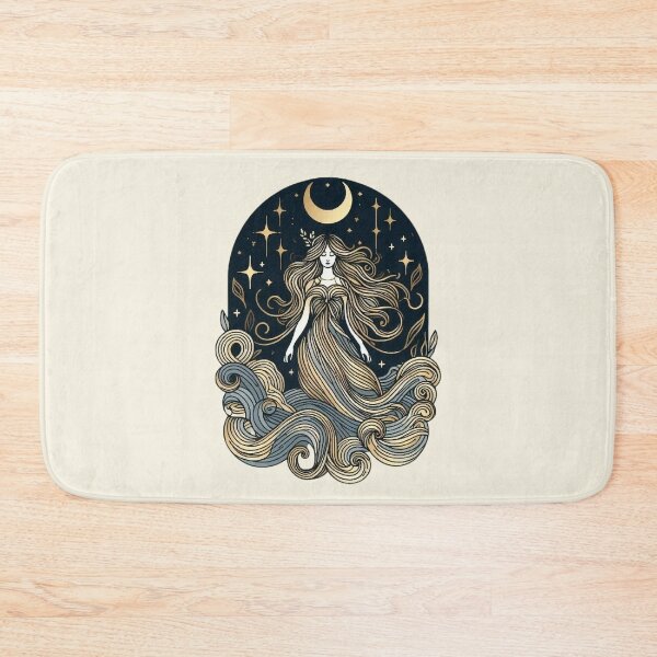 Item preview, Goddess of the Moon – Mystical Celestial Art designed and sold by Roberta Calabrese.