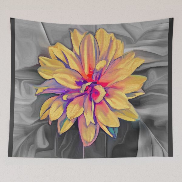 Item preview, Tiny Dahlia on B&W 13 designed and sold by BloomingbySJ.