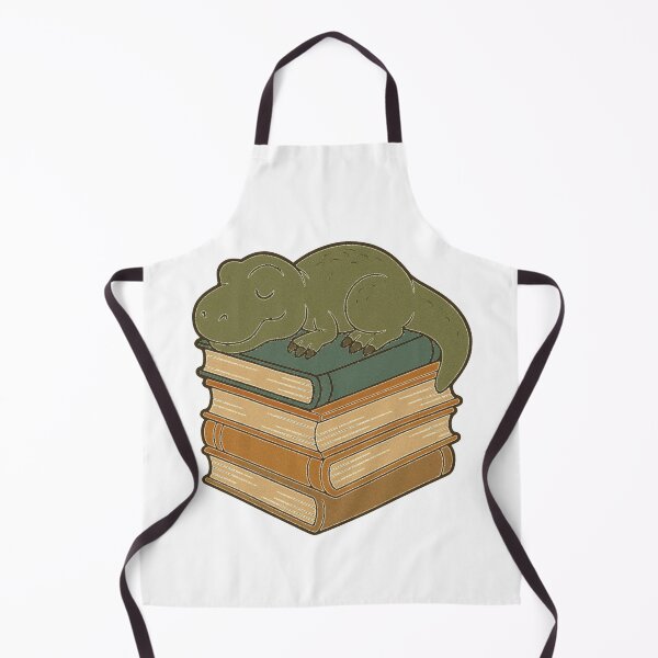 Item preview, Sleepy Dino on a Stack of Books – Cozy Reading Dinosaur Design designed and sold by BrokenCrownDesigns.