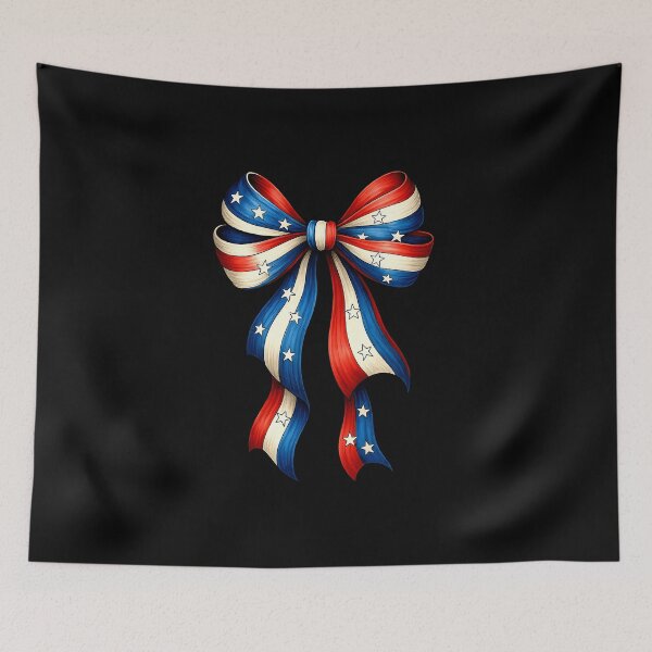 Item preview, Memorial Day Cute USA Flag Bow Coquette Women Girls designed and sold by diyoor.