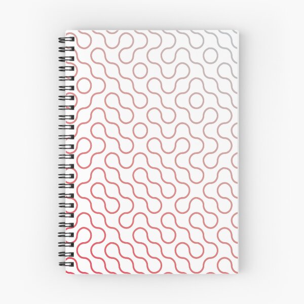 Artikelvorschau, Retro-futuristisches Wellenmuster – rotes Farbverlaufsdesign entworfen und verkauft von Emanova9.