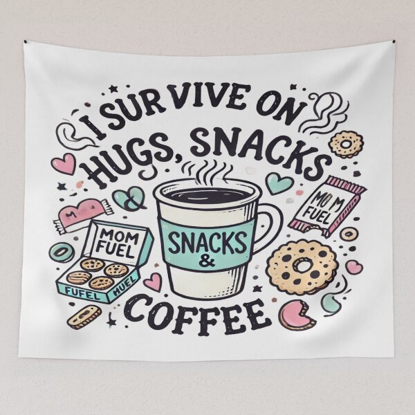 Item preview, Mom Fuel – Hugs, Snacks & Coffee designed and sold by Rajasekar.