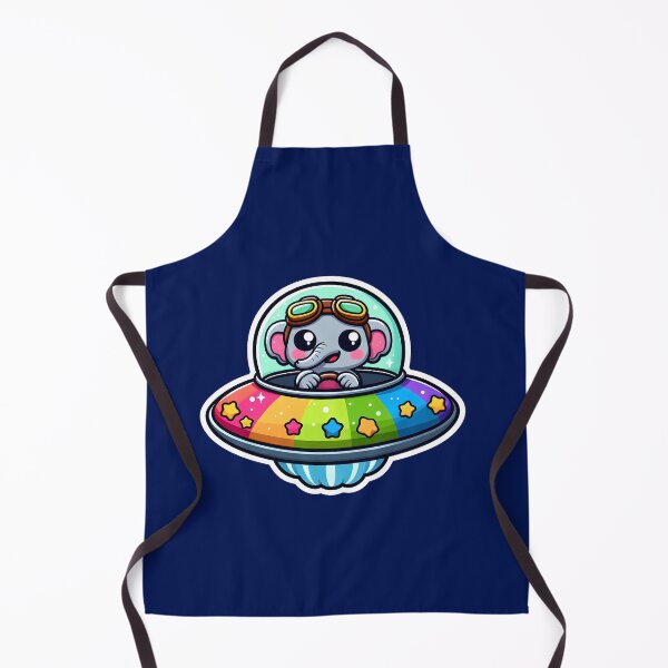 Item preview, UFO Rainbow Elephant designed and sold by ArtistEmbrace.