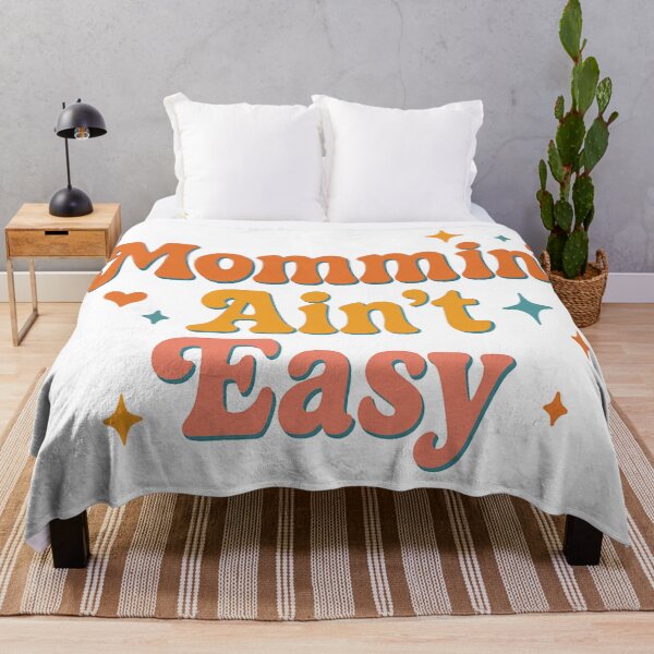 Item preview, Mommin’ Ain’t Easy Retro Design – Funny Momma Quote designed and sold by Rajasekar.