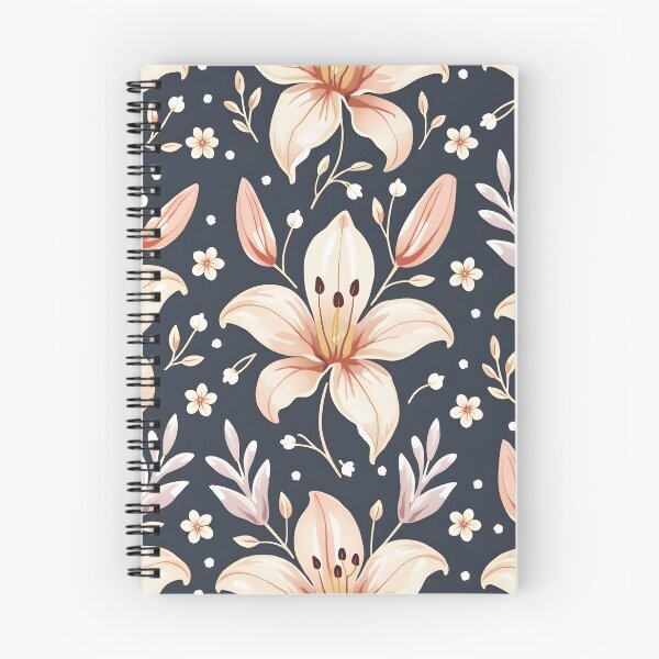 Item preview, Ethereal Lily Garden - Bohemian Seamless Pattern designed and sold by Ajay Creative Studio.