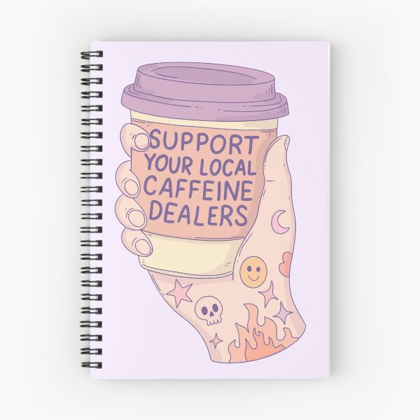 Item preview, Support Your Local Caffeine Dealers Tattoo Coffee Aesthetic designed and sold by Jess.a.creates.