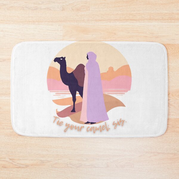 Item preview, Tie Your Camel, Sis – Muslimah Sunset Camel Minimalist Islamic Art designed and sold by Sabr and Chai.