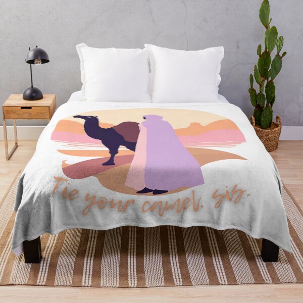 Item preview, Tie Your Camel, Sis – Muslimah Sunset Camel Minimalist Islamic Art designed and sold by Sabr and Chai.