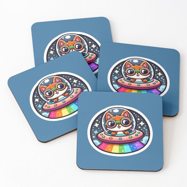Item preview, UFO Rainbow Fox designed and sold by ArtistEmbrace.