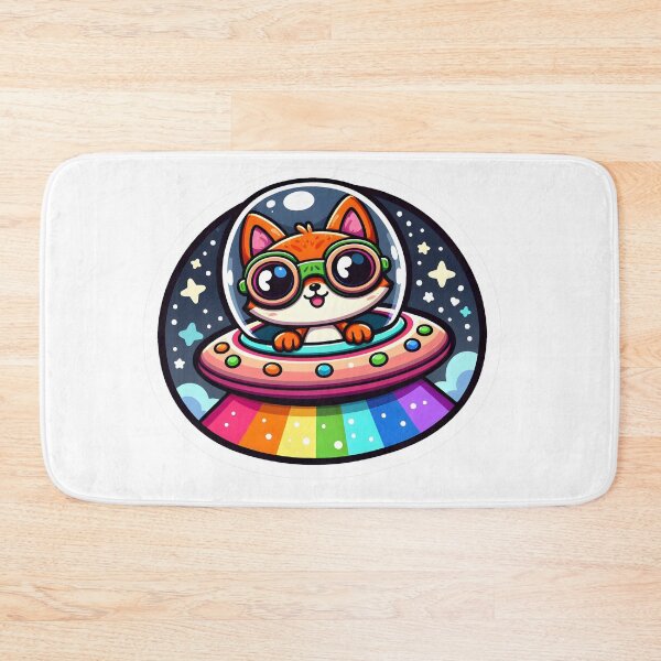 Item preview, UFO Rainbow Fox designed and sold by ArtistEmbrace.