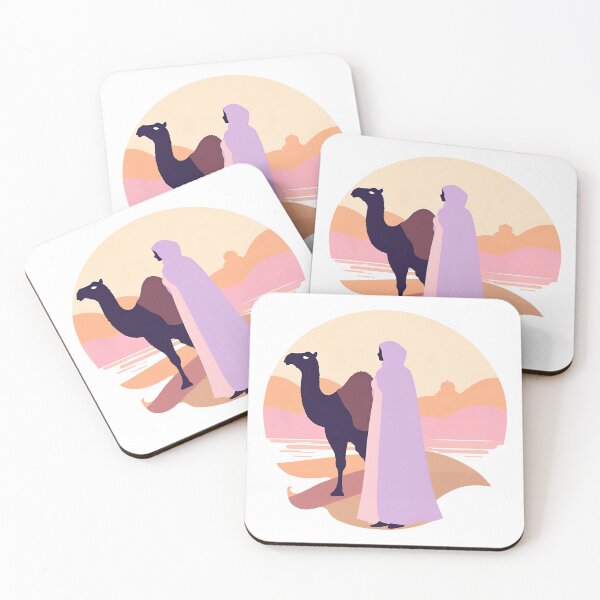 Item preview, Tie Your Camel, Sis (Artwork Only) – Muslimah Sunset Camel Minimalist Islamic Art designed and sold by Sabr and Chai.