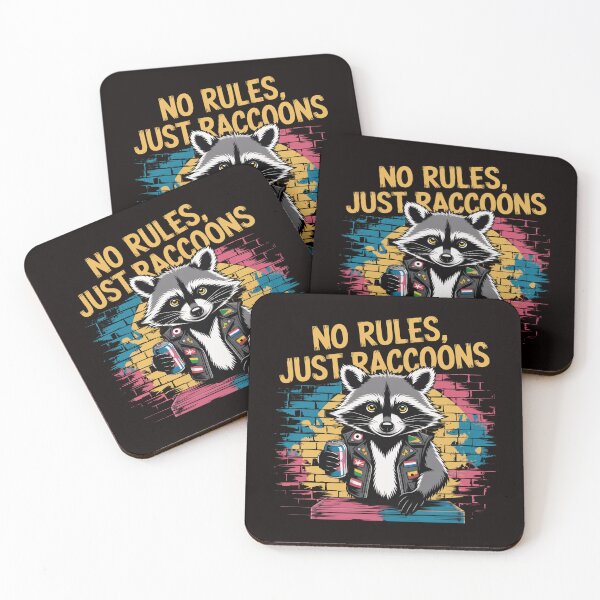 Item preview, Feral Rebellious Free 4th of July – No Rules Just Raccoons designed and sold by Slavicsoul.