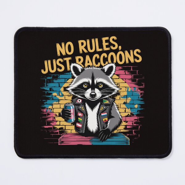 Item preview, Feral Rebellious Free 4th of July – No Rules Just Raccoons designed and sold by Slavicsoul.