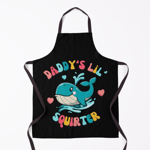 Item preview, Daddy's Lil' Squirter Funny Joke Inappropriate Raunchy Adult Humor Hoodie Sarcastic Meme Gift Offensive Adorable Whale Squirter Design for Family Fun designed and sold by MotivaChic.